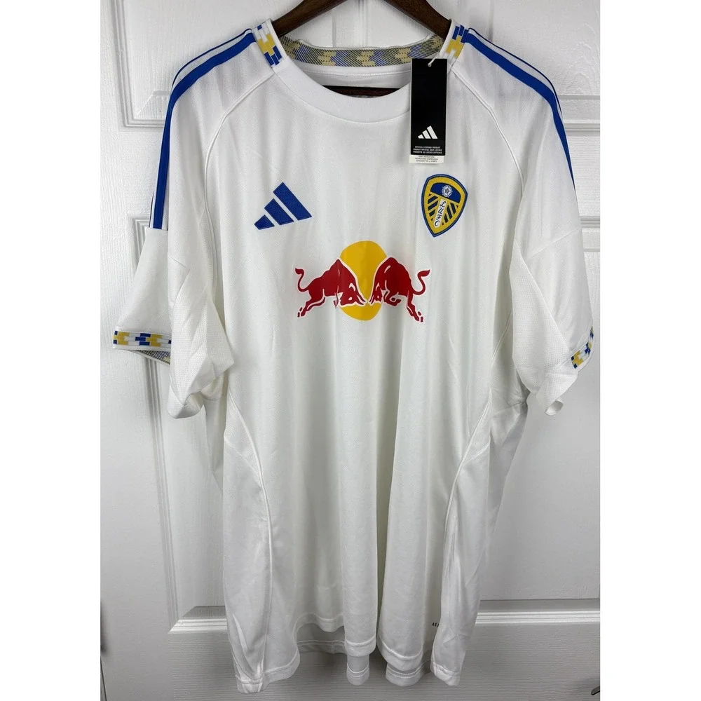 Adidas Leeds United Jersey Mens 3XL Slim 2025/26 Home Soccer Football JI7272 NEW